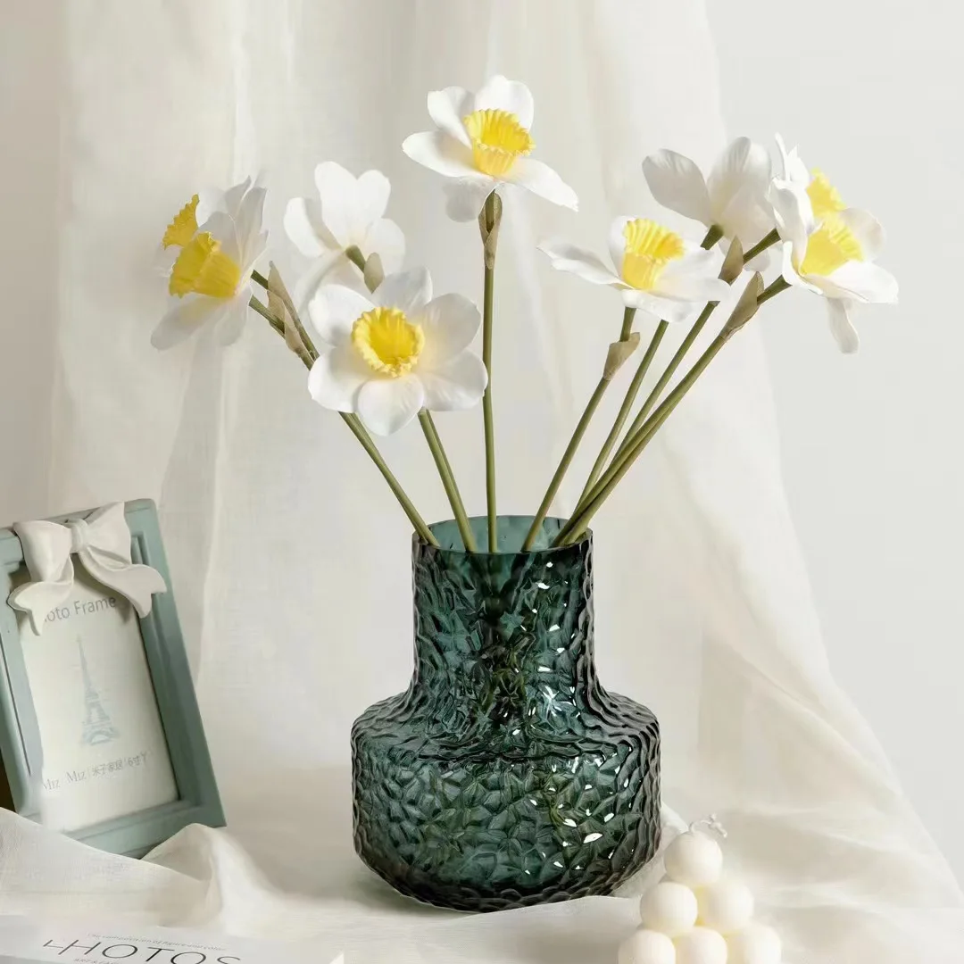 

Novelty Transparent Flower Vase Home Decor Modern Style Living Room Decoration Glass Crafts Hydroponic Vase Garden Ornaments