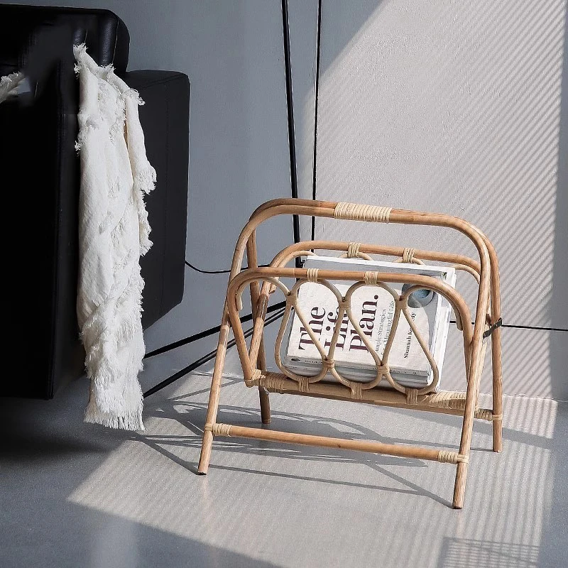 

Newspaper Small Magazine Rack Bookcase Home Library Bedroom Design Shelf Floating Modern Revistero Organizador Furniture