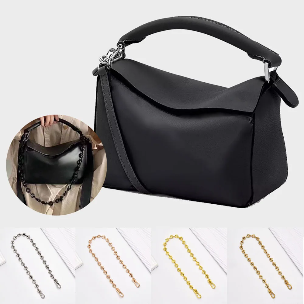 

2023 Handbag Metal Chains For Bag DIY Purse Chain With Buckles Shoulder Bags Straps Handbag Handles Bag Parts & Accessories