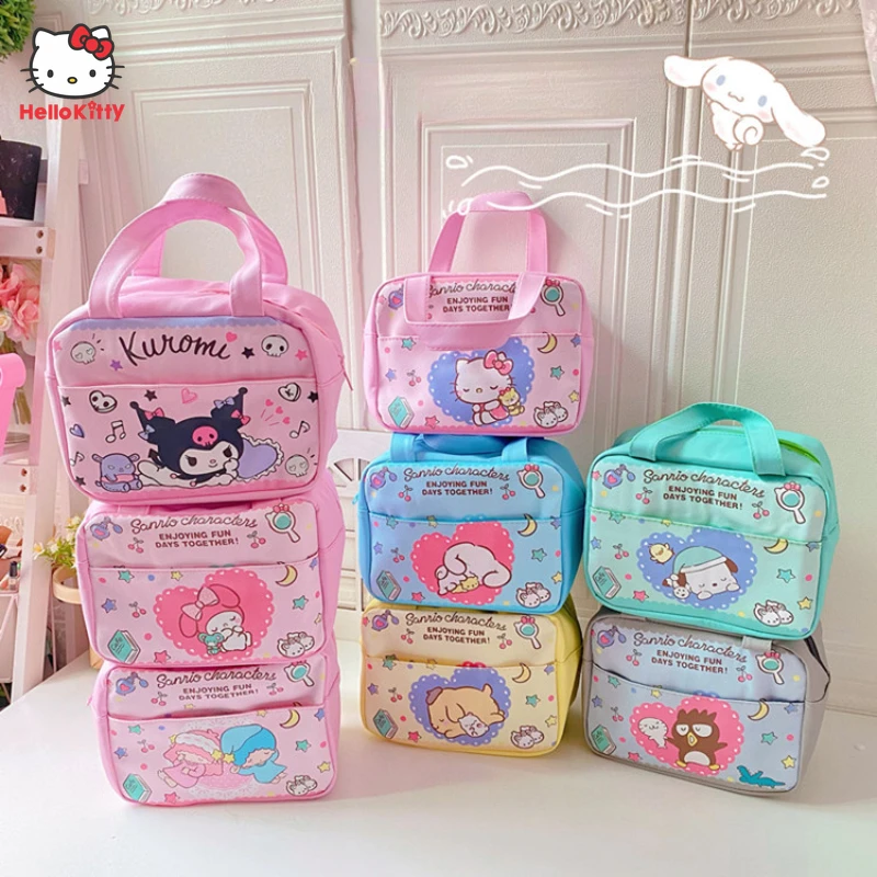 Anime Sanrio Hello Kitty Lunch Box Kuromi Cinnamoroll My Melody Cartoon  Kawaii Keep Warm Keep Cold Portable Lunch Box Bag - Movies & Tv - AliExpress