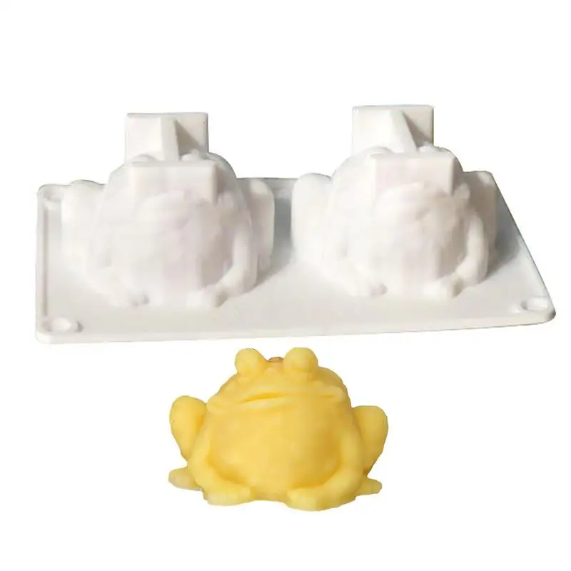 

Lovely Frog Silicone Mold Candle DIY Crystal Epoxy Resin Mold For Chocolate Pudding Jelly Muffin Cups Kitchen Baking Decoration