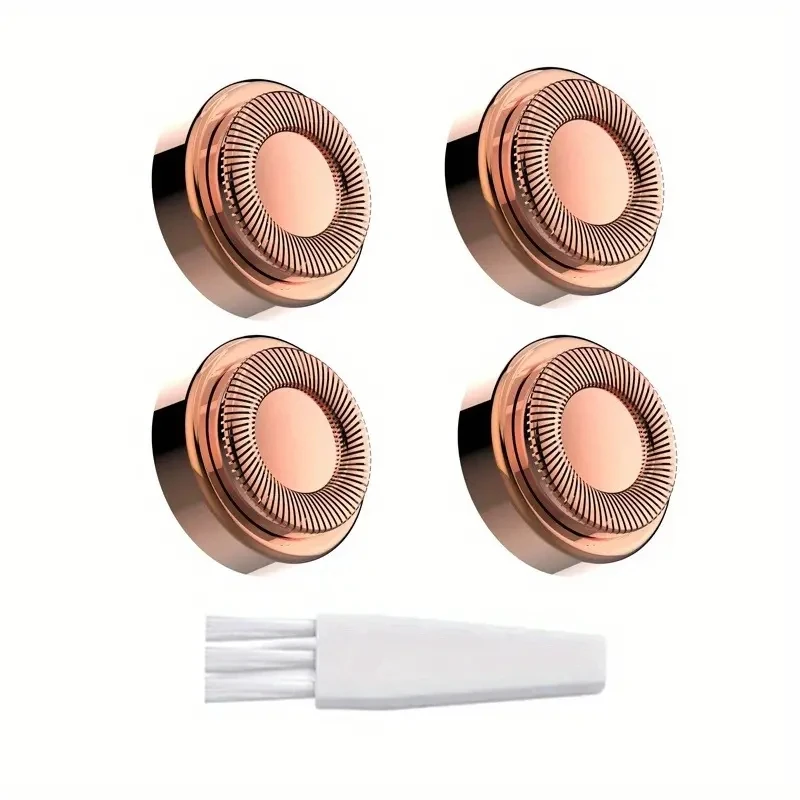 Electric Shaver Head Electric Shaver Blades 4 PCs Finishing Touch Flawless Facial Hair Remover Replacement Heads