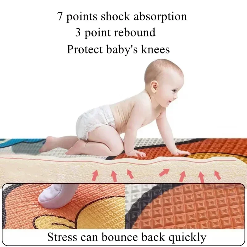 2 thickness options Baby Activities Crawling Play Mats Non-toxic Thick EPE Activity Gym Room Game Mat for Children's Safety Rug