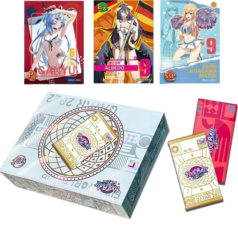 

Football Girl Goddess Story Collection Cards Anime Figure Child Kids Birthday Gift Game Cards Table Toys For Family Christmas