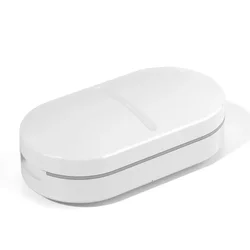 Pill Cutter and Splitter with Stainless Steel Blade - Compact and Travel - Friendly (C737 - White 1pcs)