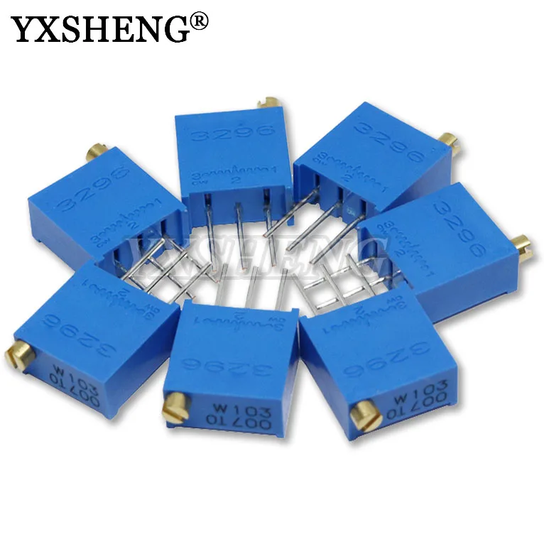 20 Pezzi 3296 3296x Trimpot Potenziometro Trimmer 50 100 200 - Foto 3