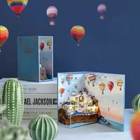 CLEARANCE DIY Wooden Doll Houses Book Nook Japanese Casa Miniature Building Kits with Furniture Led Dollhouse for Adults Gifts 2