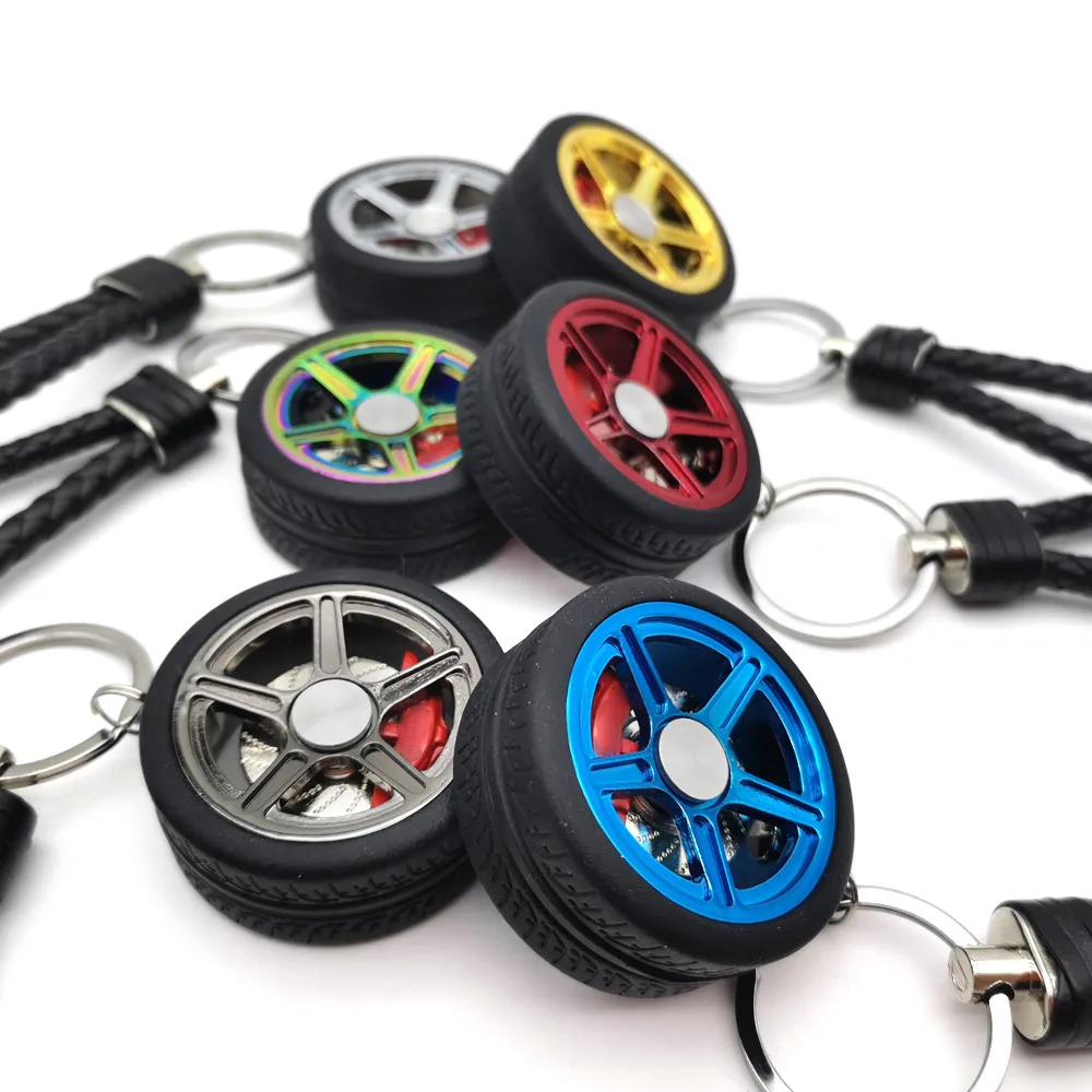 

Ремешок на запястье с кожаным шнуром 48 мм, колеса из цинкового сплава, подходят для украшения брелоков и аксессуаров для автомобиля