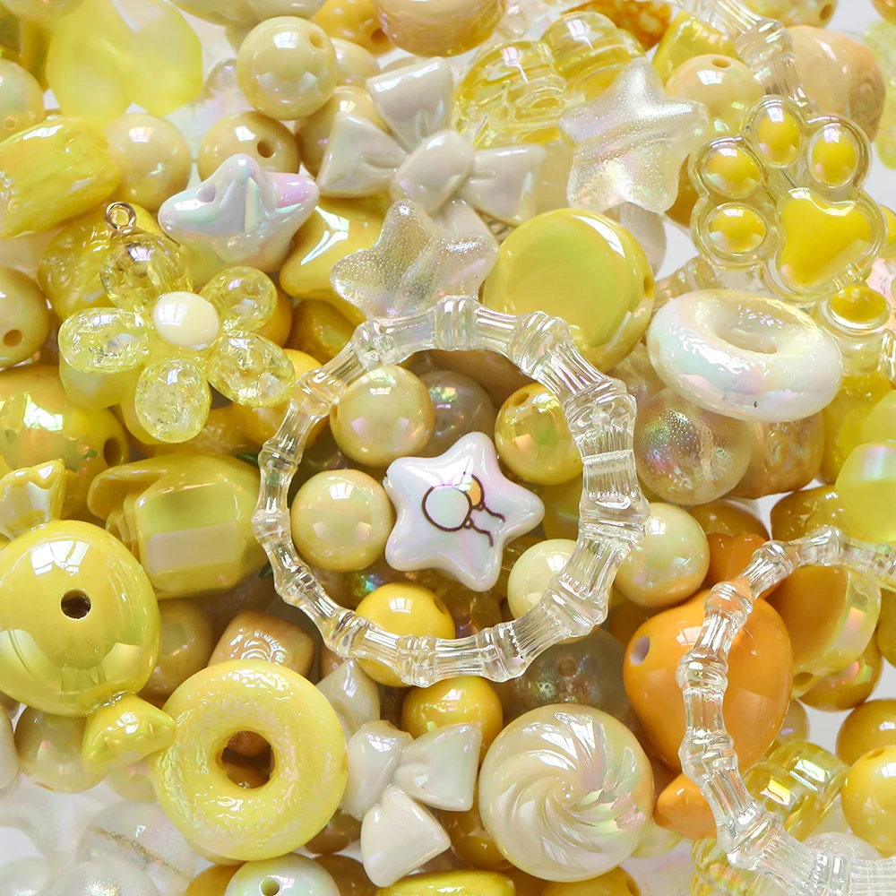 20grams 12~50mm Acrylic Mixed Beads 6