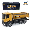 HUINA 1573 Alloy Remote Control Dump Truck 1:14 Simulated Soil Loader 10-Channel Engineering Vehicle Children'S Toy Model 1