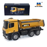 HUINA 1573 Alloy Remote Control Dump Truck 1:14 Simulated Soil Loader 10-Channel Engineering Vehicle Children'S Toy Model 1
