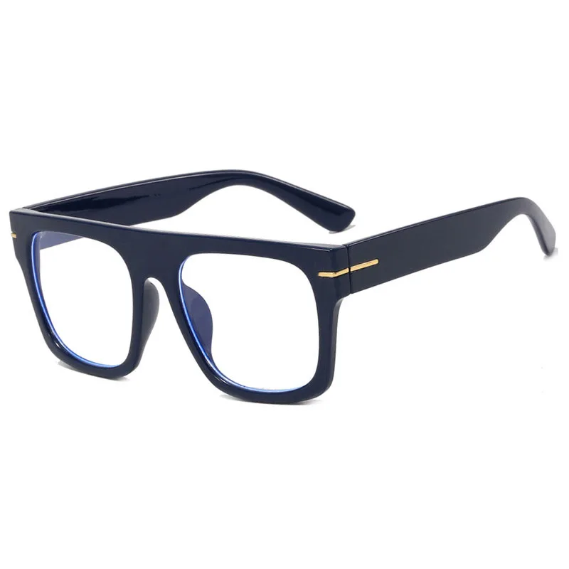 Large Square Classic Designer Anti-Blue Light Reading Glasses