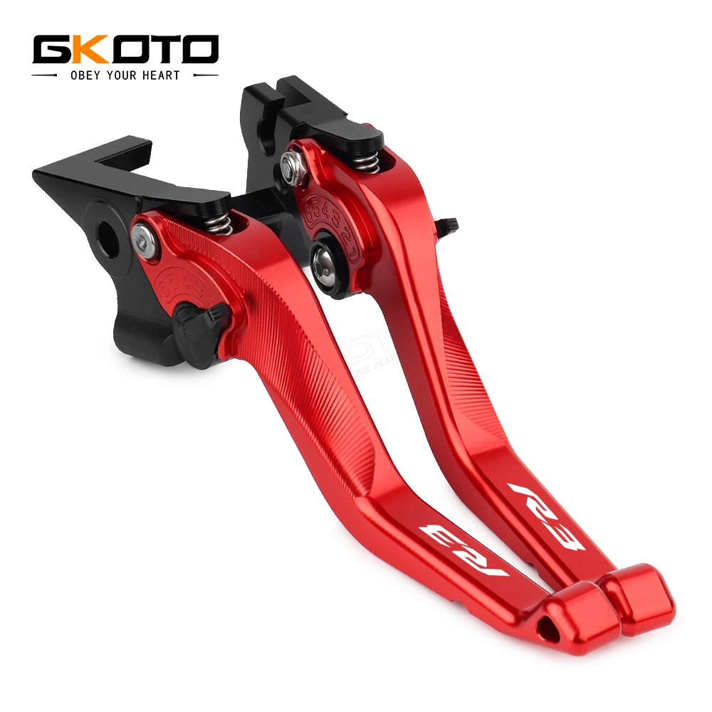 ο Ÿ CNC Ajustable ª 극ũ Ŭġ   ׼ Yamaha YZF-R3 YZFR3 R3 2015-2022 2021 2020 2019