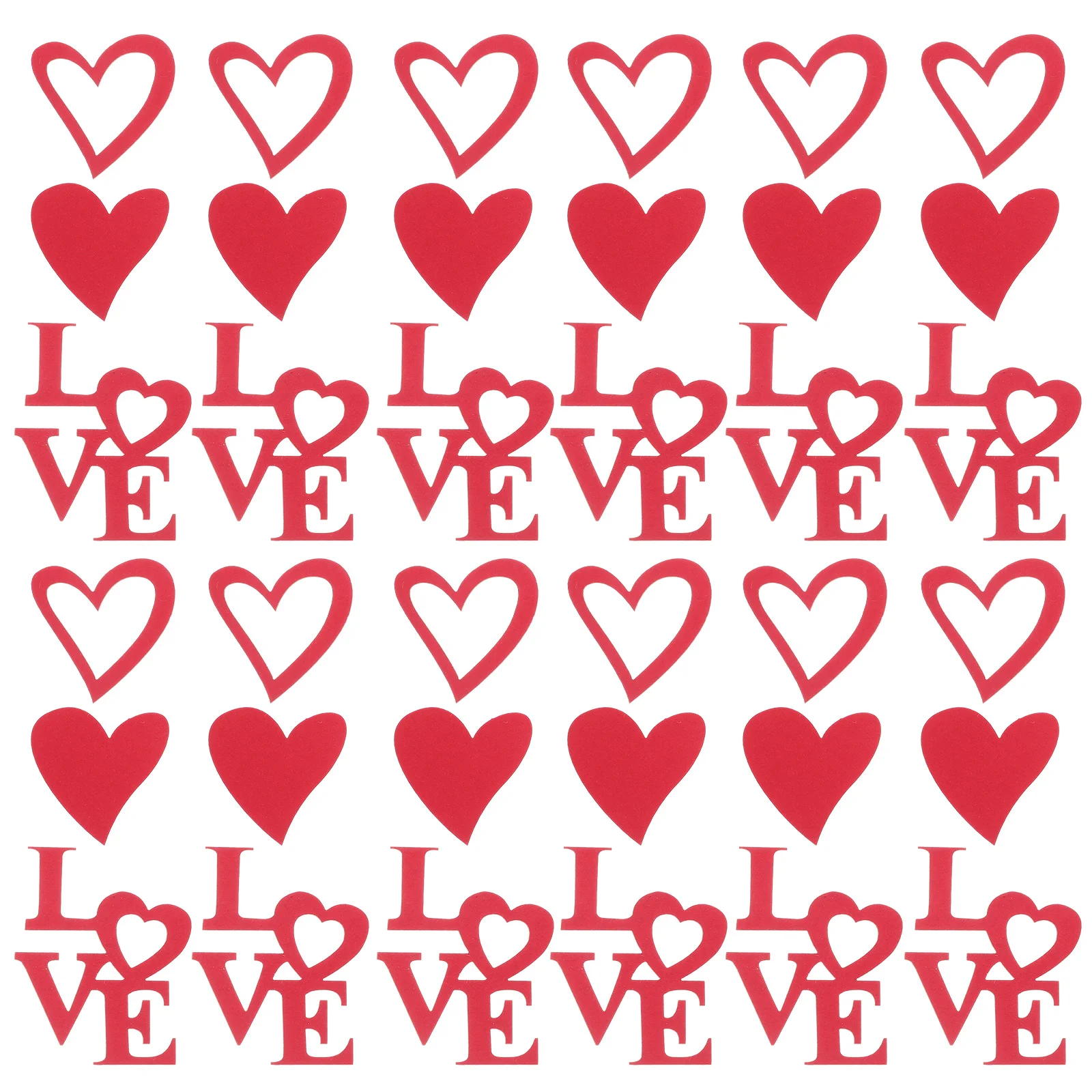 

100 Pcs Valentine's Day Confetti Table Decor Wedding Use Home Ornament Accessory Commemorate Decorative