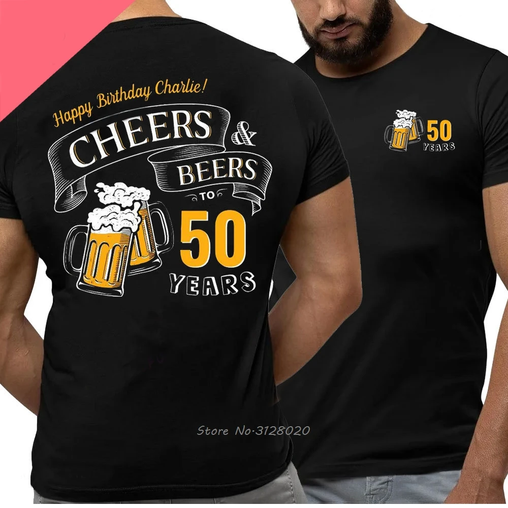 Hochwertiges T-Shirt zum 50. Geburtstag „Legends Were Born 1974“, Vintage-T-Shirt „50 Jahre alt“, linke Brust, voller Rücken, T-Shirt für Herren – Detail 8