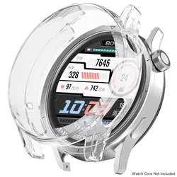 Enhanced Protective Case and Screen Protector Cover for Smart Watches - Soft TPU Shell, Premium Accessories (Transparent)