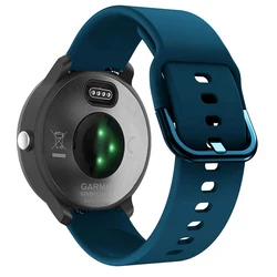 Silicone Replacement Smartwatch Wristband Bracelet for 22mm (Bluish)