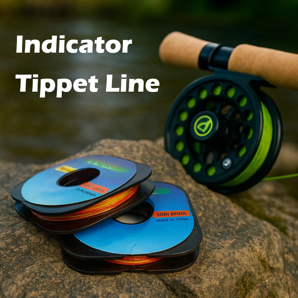 Fly Fishing Tippet Line Bright Two-Color Indicator Line Fly Fishing Leader Fishing Line Fishing Tackle 2PCS 30m for Trout Nymphing