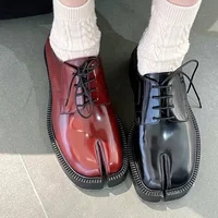 Classic Split Toe Loafers Women Brand Design Fashion Tabi Ninja Lace-up Casual Shoes Chunky Platform Flats Shoes Mujer 2025 - Image 4