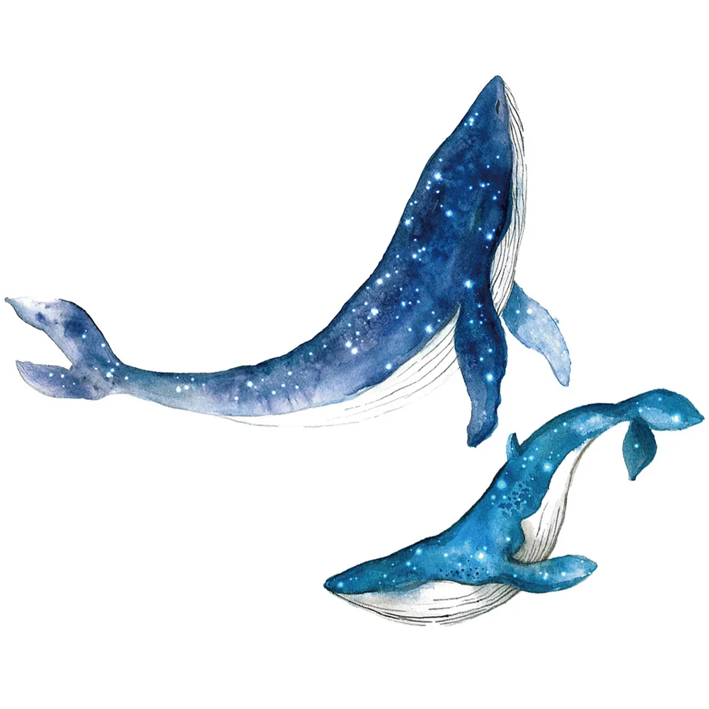 

Kids Room Wall Decals Whale Sticker Decorative Stickers Nursery Applique Vinyl Animal Lovers