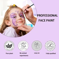 Professional Face Paint Set For Kids Adults Facial Paint Set One Stroke Split Cake Palette Body Paint Hypoallergenicity 2