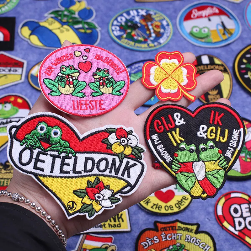 

2022 Oeteldonk Embleem Groot Patches for Clothing Carnaval Embleem Shoulder Epaulettes Ironing Applications Embroidery Iron On