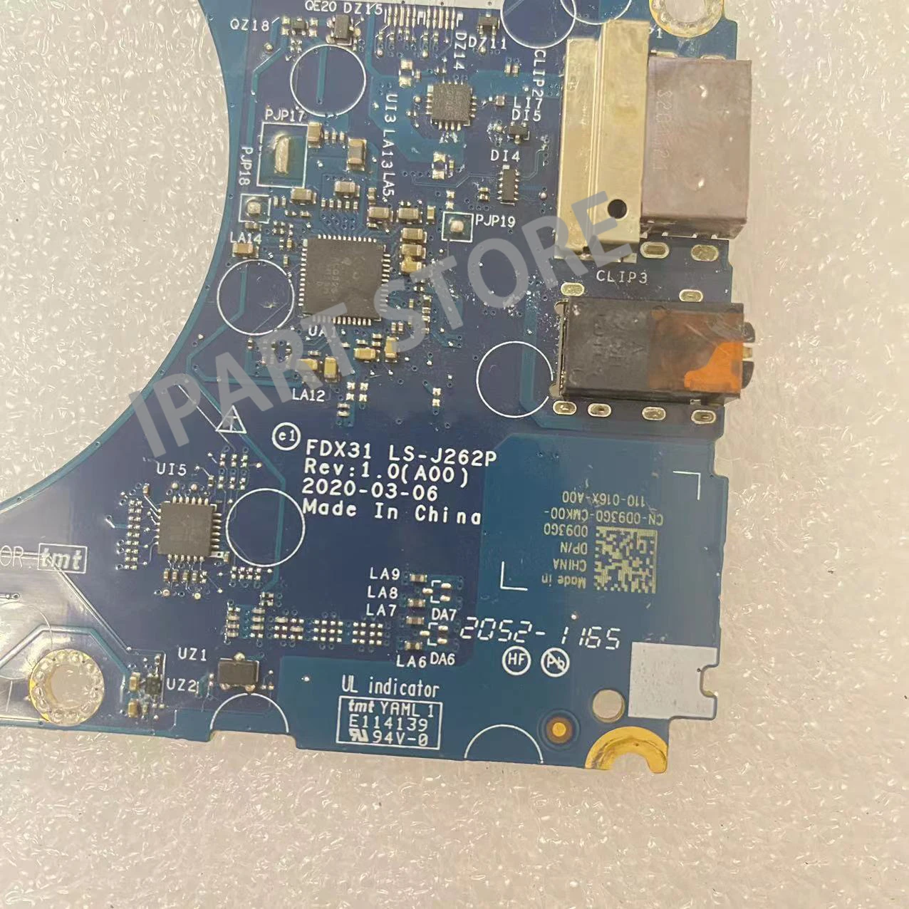 Porta de Áudio Usb para Dell Latitude 7310 Placa io Placa Wlan Cn0d93g0 0d93g0 D93g0 100 Testado Fdx31 Ls-j262p - Imagem 2