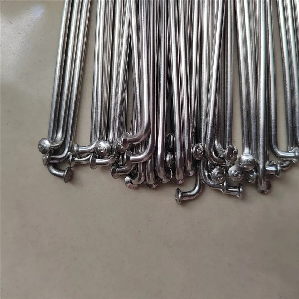 Bicycle Spokes Nipples 40PCS/Lot 13G 2.2mm 60-150mm Stainless Steel