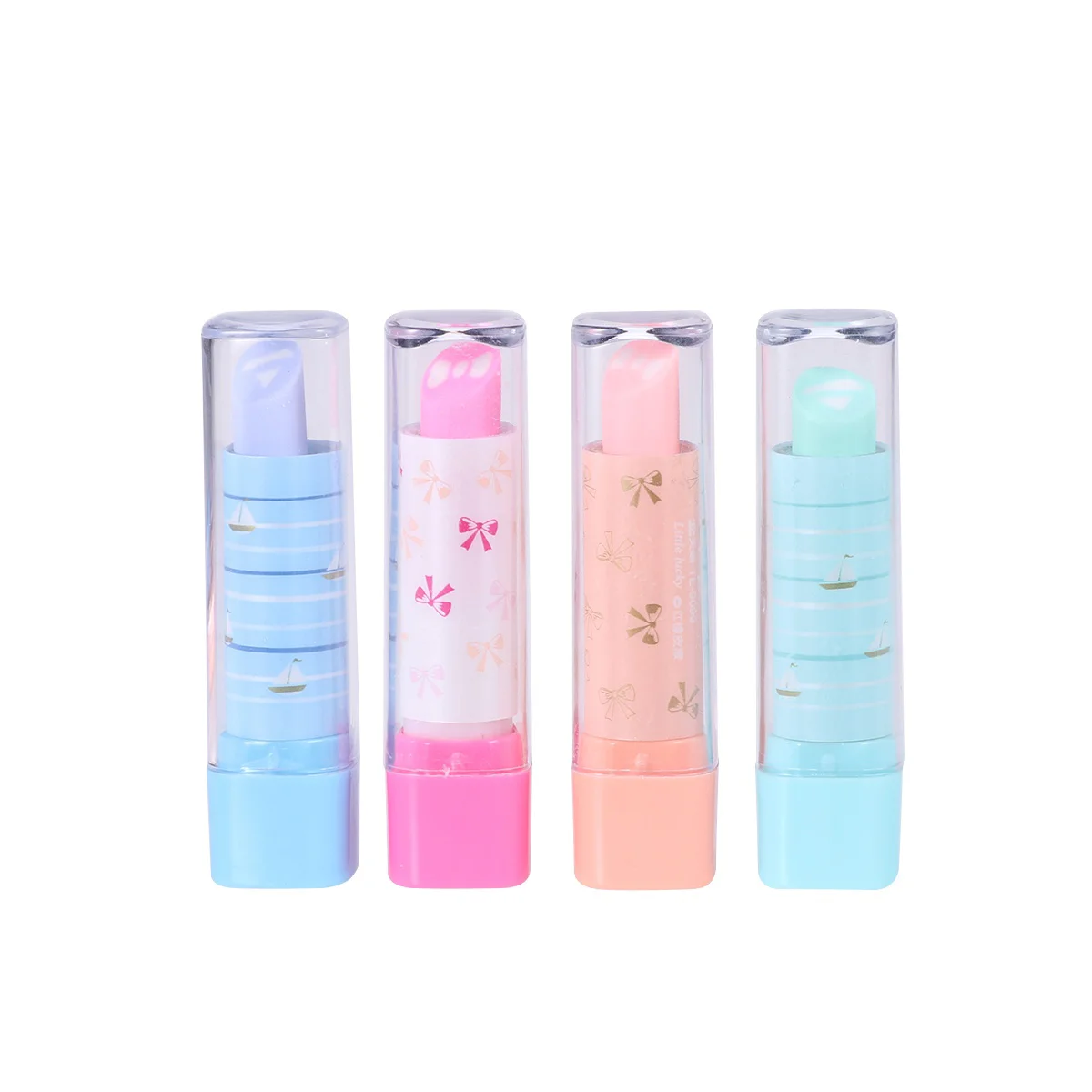 

10 Pcs Erasers for Kids Novelty Pencil Stationery Korean Version Lipstick Child