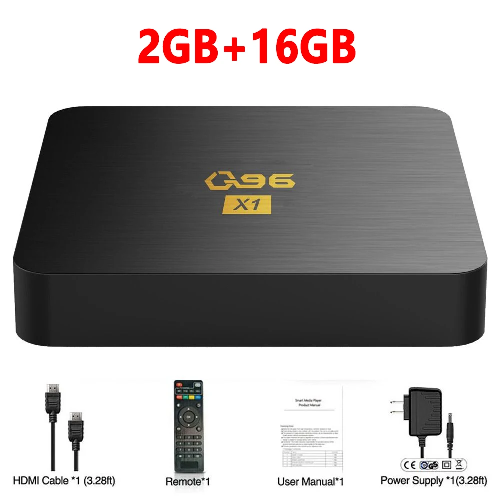 TV Box Q96 X1 Smart TV Box Android 12 Allwinner H3 Quad, 53 OFF