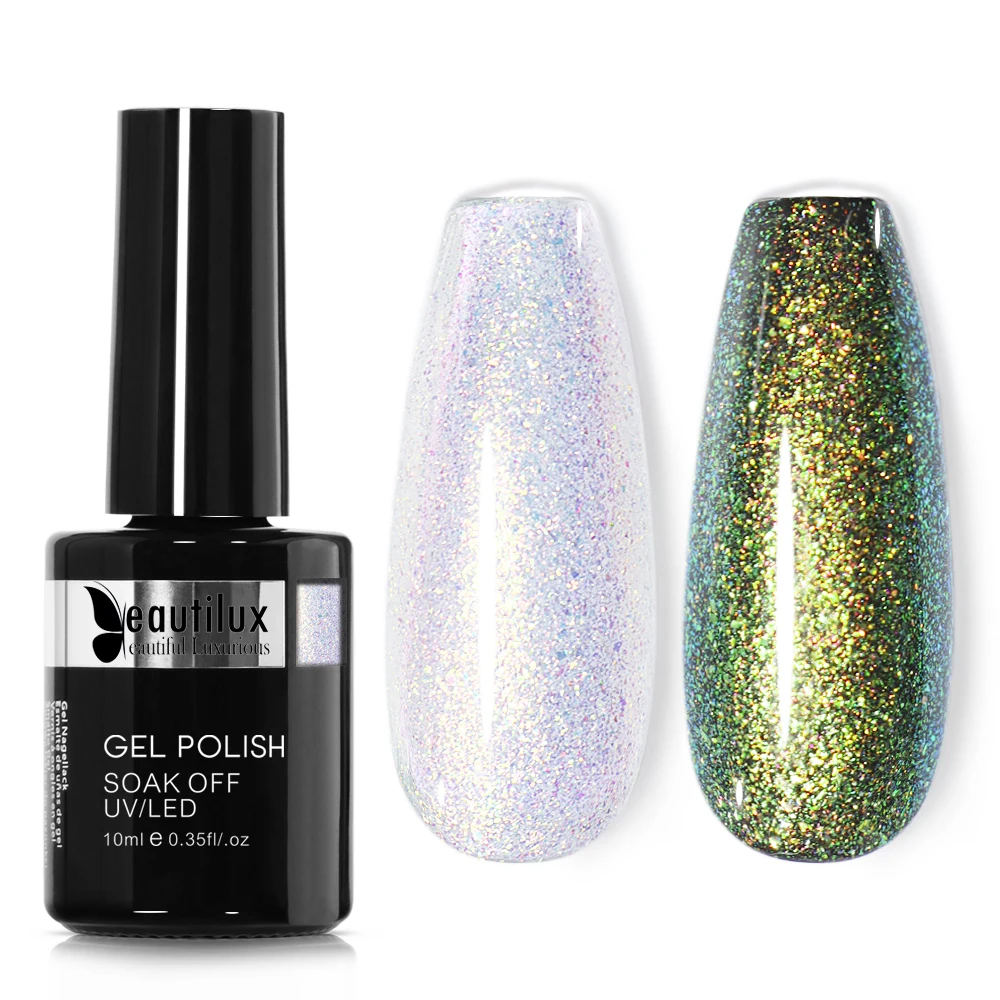 Beautilux Nagel Gel Polnischen Klaren Weiß Glitter Winter Farbe Nägel Kunst  Gel Lack Tränken Weg Vom UV LED Top Mantel Nagel lack 10ml|Nagelgel| -  AliExpress