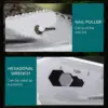 Stainless Steel Garden Shovel Spade Multi Tool Weeder With Sawtooth Hex Wrench Ruler Digging Trowel Knife Spear Garden Bonsai 6