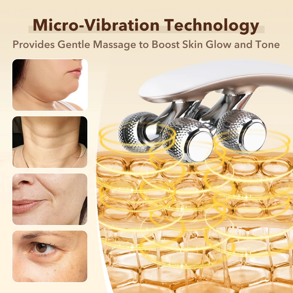 Revitalizing Electric Face & Neck Massager with Adjustable Intensity Levels - Skin Care Beauty Tool
