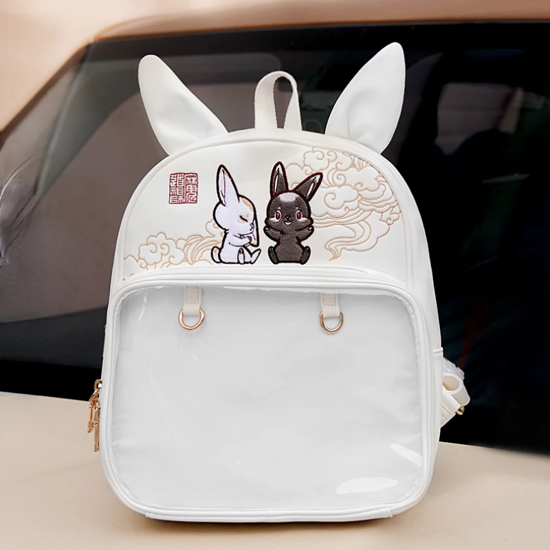 

Аниме МО дао ЗУ Ши Вэй усян Lan WangJi Kawaii Косплей Лолита девочка Itbag официальный рюкзак из ПУ MDZS милый Декор для лица подарки сумка