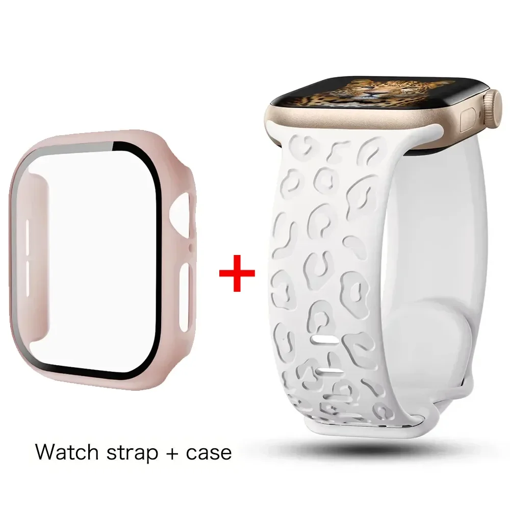 Premium Glass Case Screen Protector for Apple Watch - Durable Protective Cover
