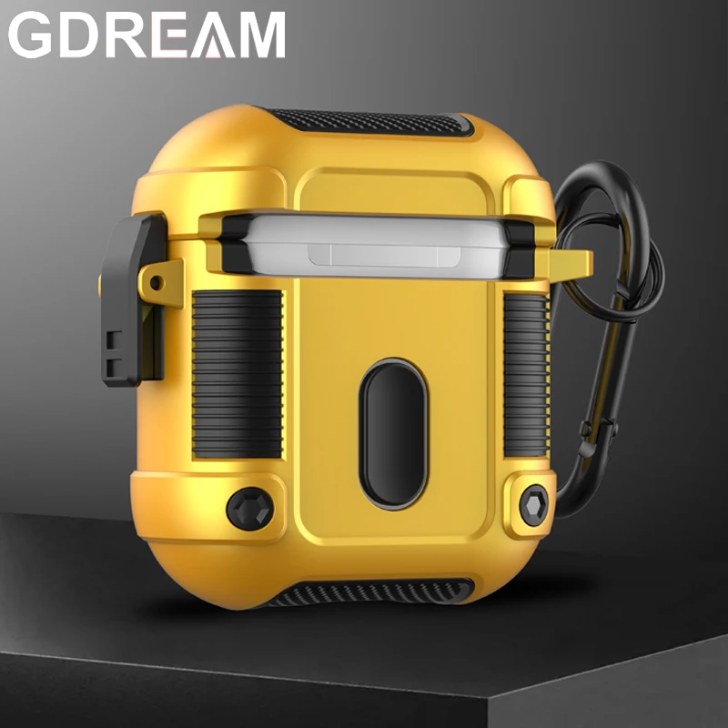 

Чехол GDREAM Armor из ТПУ и поликарбоната для Apple Airpods Pro, чехол с защитой от падения, защитный чехол для наушников s для Airpods 3, 2, 1, чехол для наушнико...