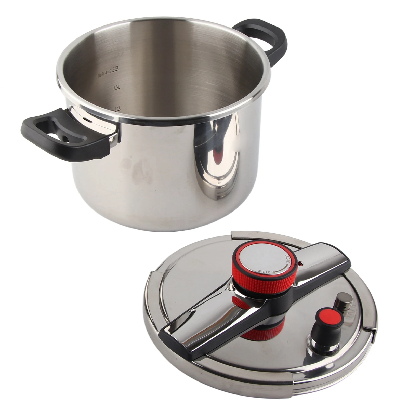 Description Picture 4 of itemHome Pressure Cooker Practical 100KPa Explosion Proof Stainless Steel Easy To Use Pressure Cooker Multi Functional for Kitchen
