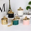 Ceramic Candle Jars with Lid Empty Glass for Candle Wedding Decorations Centerpiece Cheap Candle Container Wholesaler 2