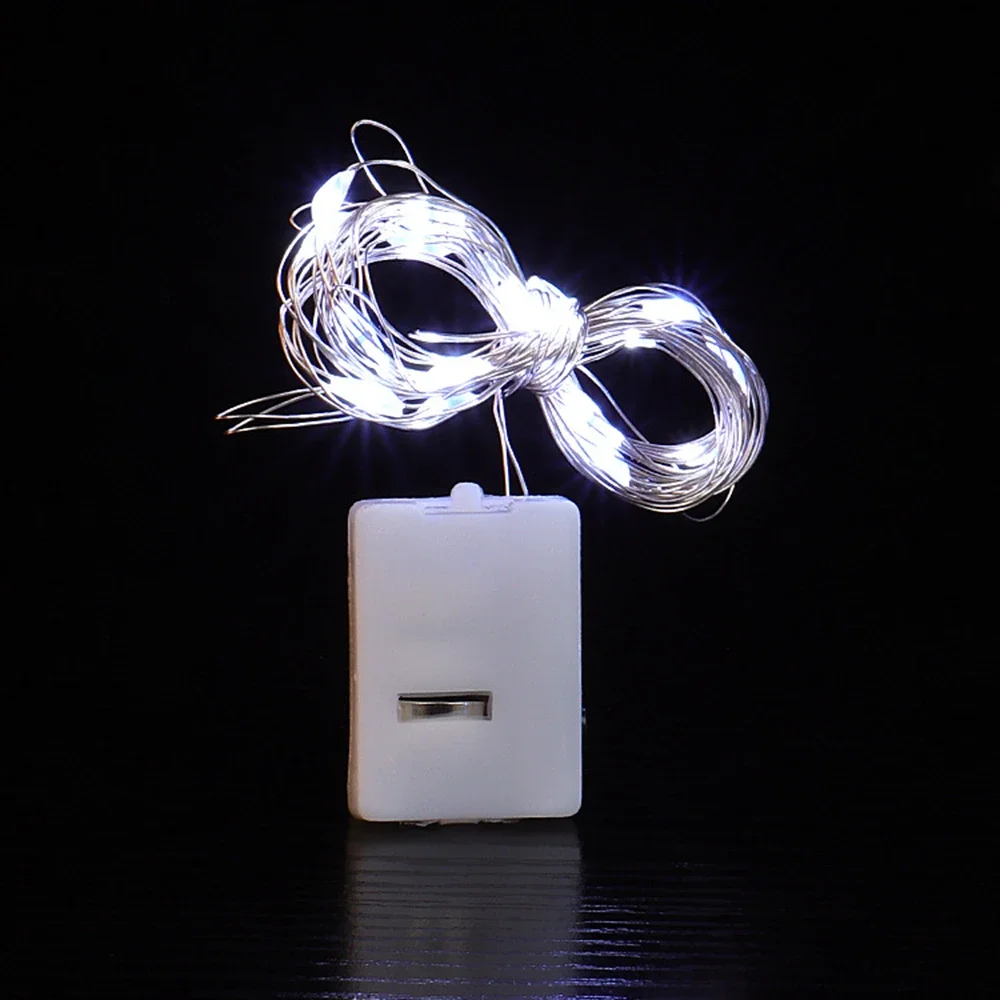 thumbnail image 1 of 2/10/20/30/50PCS LED Fairy Lights With Battery 2M 20 LEDs String Lights Wedding Birthday Christmas Party DIY Vases Flower Decor, 1 of 5