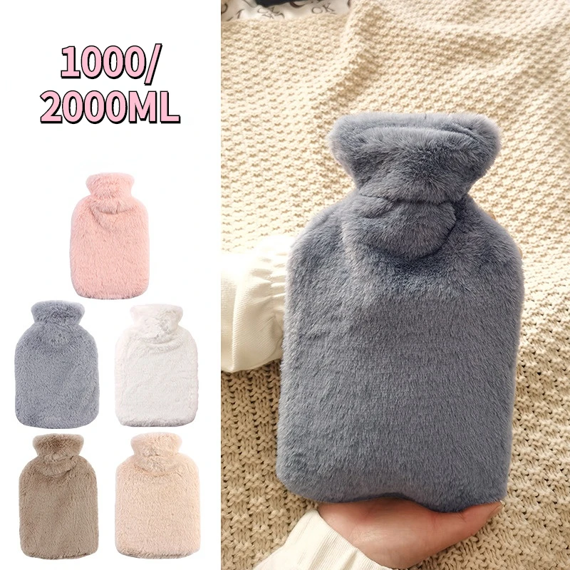 

1000/2000ML Water-filled Hot Water Bag Hot Water Bottle PVC Irrigation Bag Hand Warmer Water Bag Hand Warmer