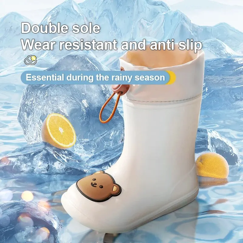ChildrensCartoonRainBootsChildrensWaterShoesBoysAndGirlsMid
