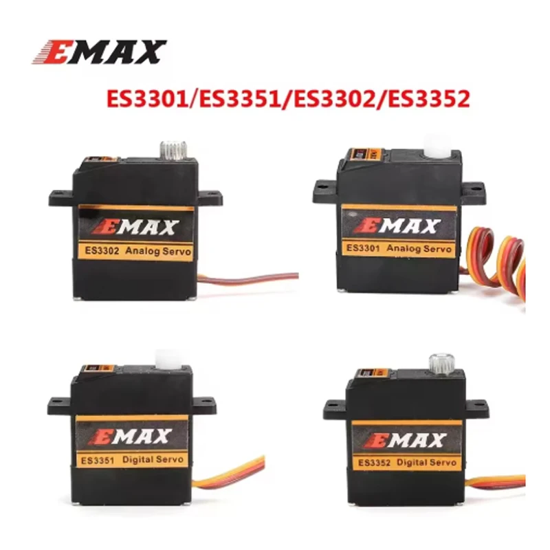 EMAX ES3352 9mm 4.8-6V Analog / Digital Servo Metal Gear For RC Glider Rc Airplane RC Drone 1