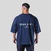 TEAM LYFT Silver Letter Print Brand Comfortable Cotton Men GYM T-Shirt O-Neck Short Sleeve T Shirt M-3XL Man T-shirts Top Tee 2