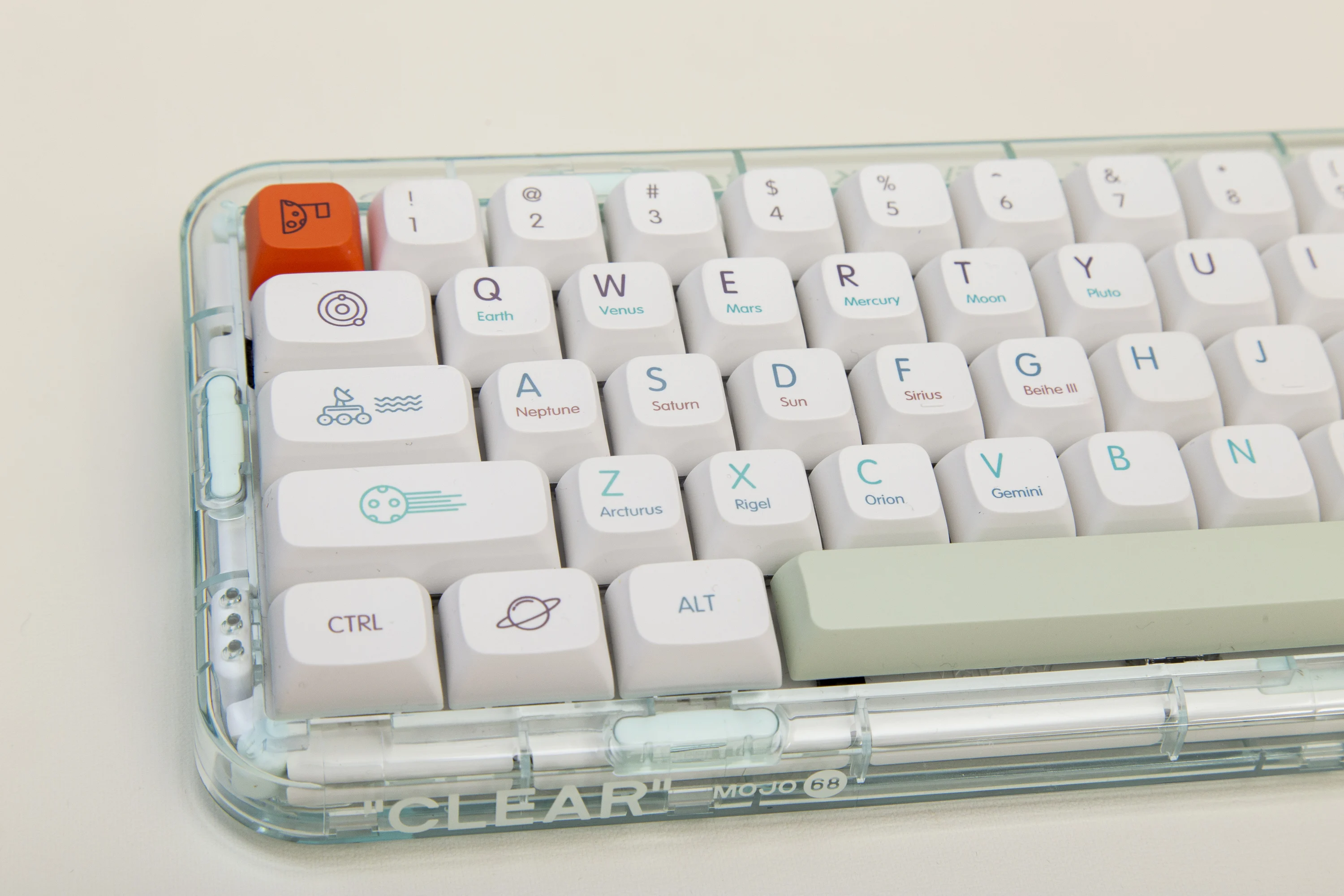 127 Keys Minimalist Style Keycaps Set, Pixel with No letters Keycap Set