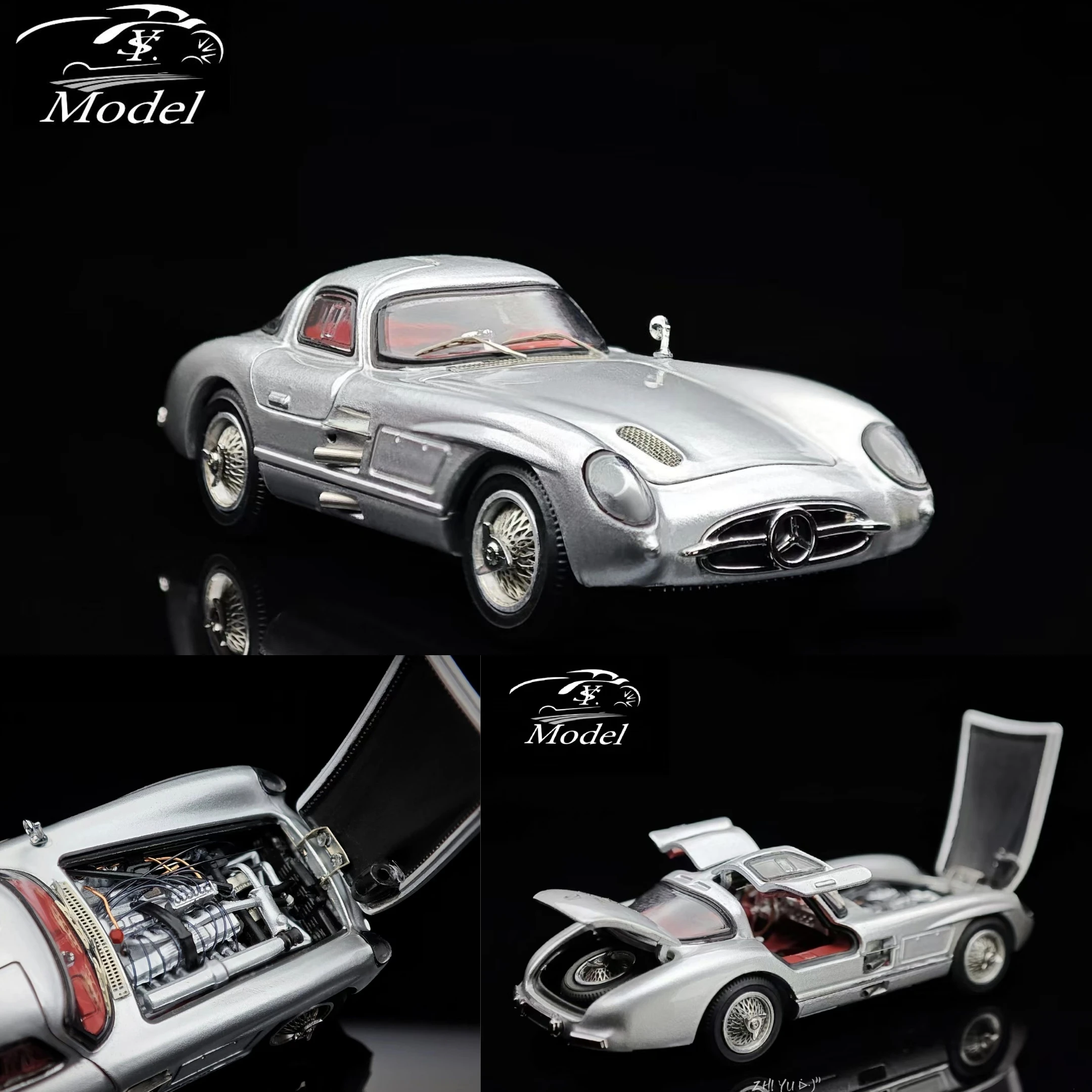 New Stock Ys 1:64 Mercedes Benz 300 Slr Wulonghaote First