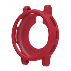 Silicone Protective Case Cover for Smartwatch - Replacement Accessories and Screen Protection Shell (Wine red)
