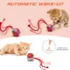2/1PCS Smart Cat Toys Automatic Rolling Ball Rechargeable Electric Pet Fake Tail Interactive Toy Dog Cat Training Imitate Mouse 3