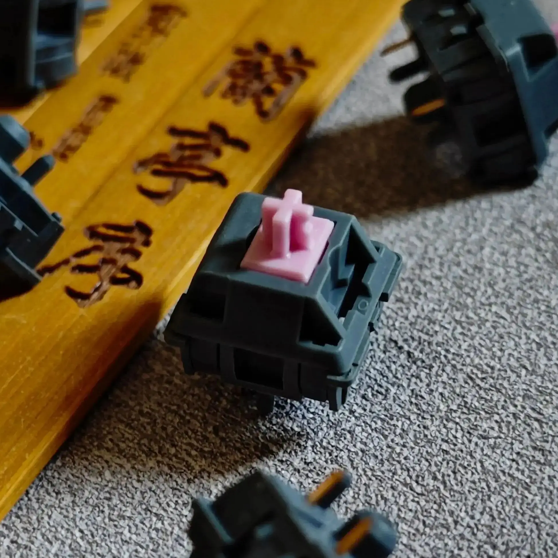 Keebox kt Pink Ink Switches Pinos Linear Teclado Mecânico de Fundo Avançado Bsun Yok Modificado pa
