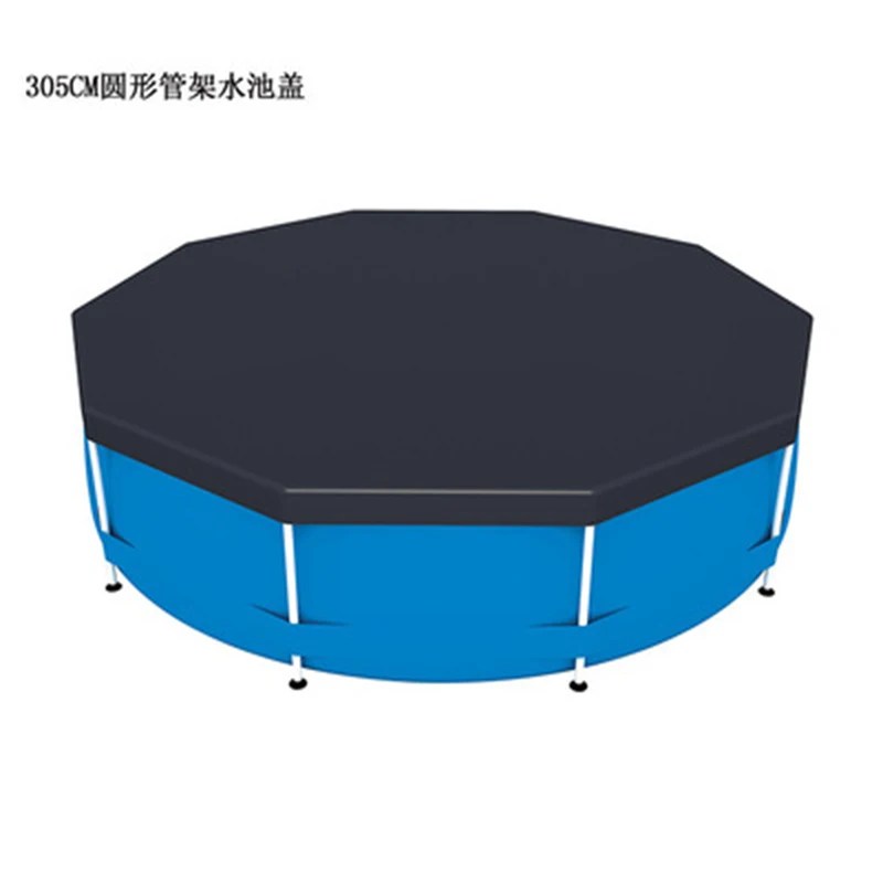 Swimming Pool Covers Genuine Thick PE Woven Tarpaulin Round Square Waterproof Rainproof Cloth Dust Cover Cushion Cloth swimming pool cover