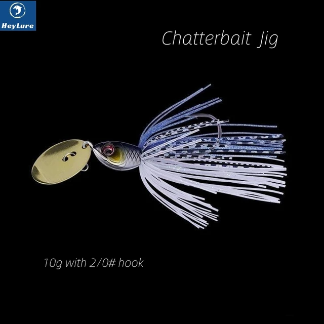 HeyLure 10g/14g Chatterbait Jig Fishing Lure Spinnerbait Blade Dancer  Buzzbait Wobbler for Bass Pike Tackle Skirt Accessories - AliExpress